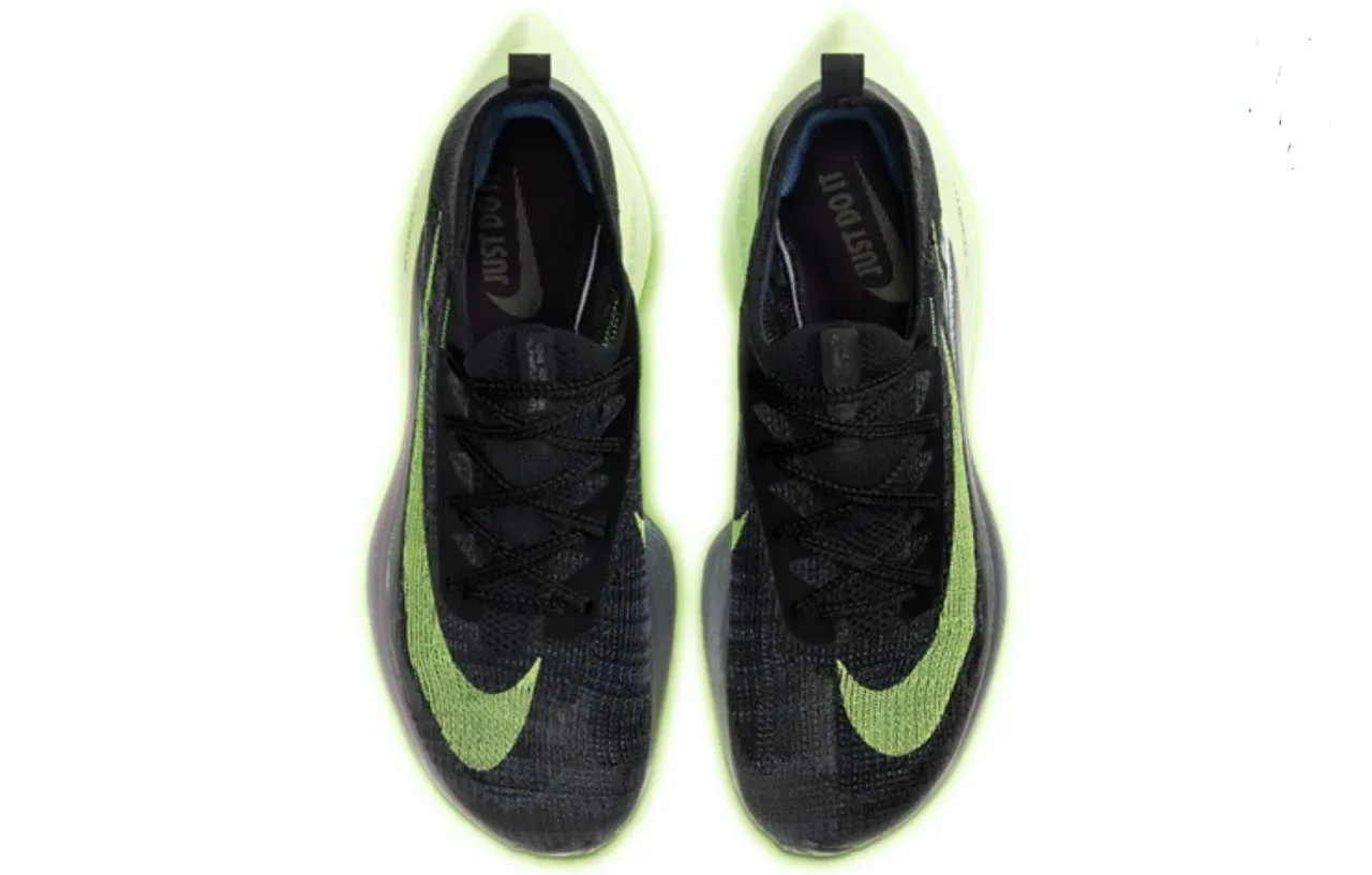Nike Air Zoom Alphafly Black Lime Green Running Shoes 7