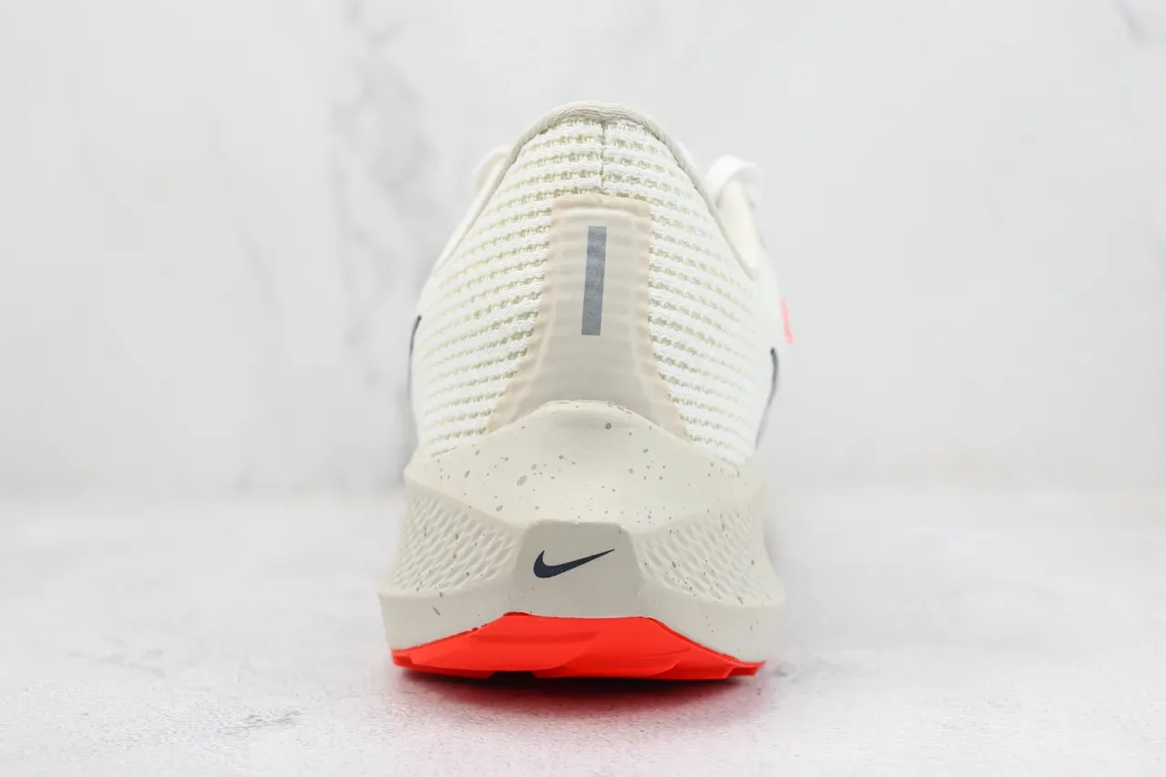 Nike Air Zoom Pegasus 40 Off-White Navy Orange Running Shoes 9