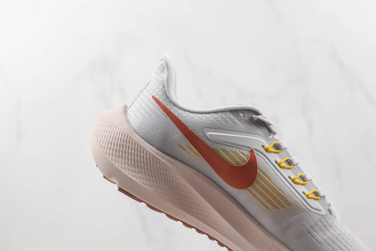 Nike Air Zoom Pegasus Gris Rose Empeigne en Tissu Engineered Plateforme Large Semelle Médiane Chaussures de Running 5