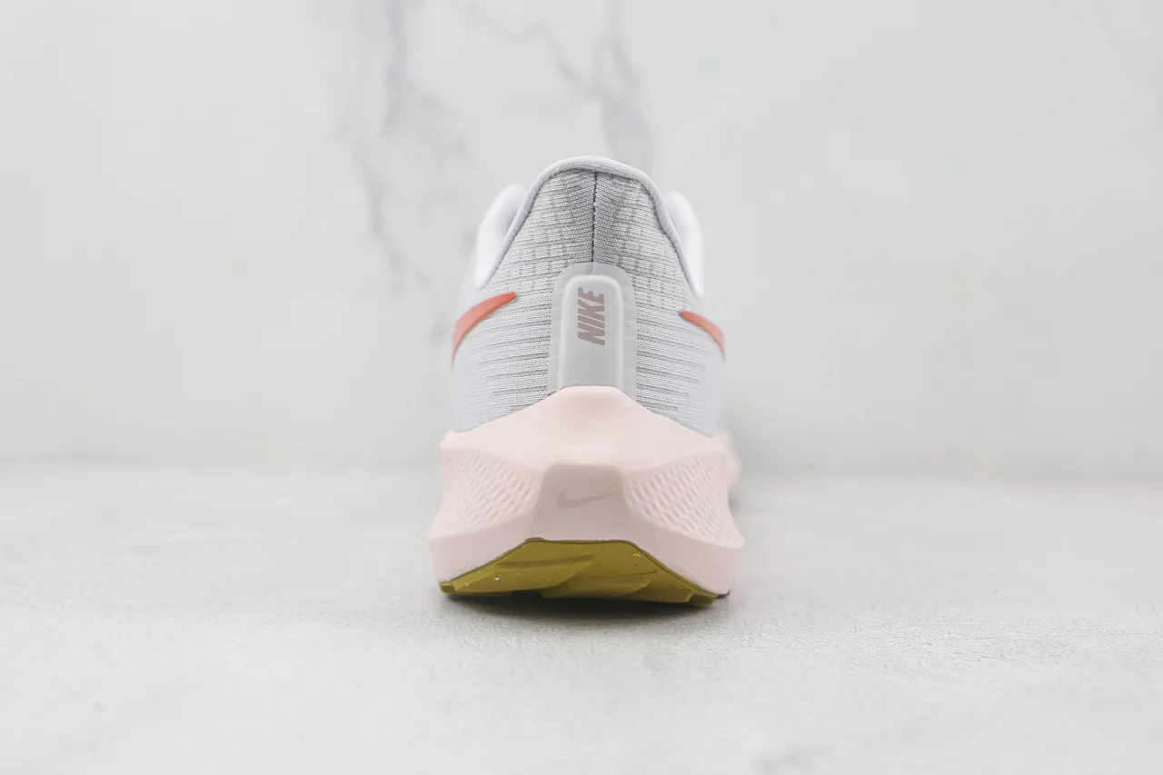Nike Air Zoom Pegasus Gris Rose Empeigne en Tissu Engineered Plateforme Large Semelle Médiane Chaussures de Running 9