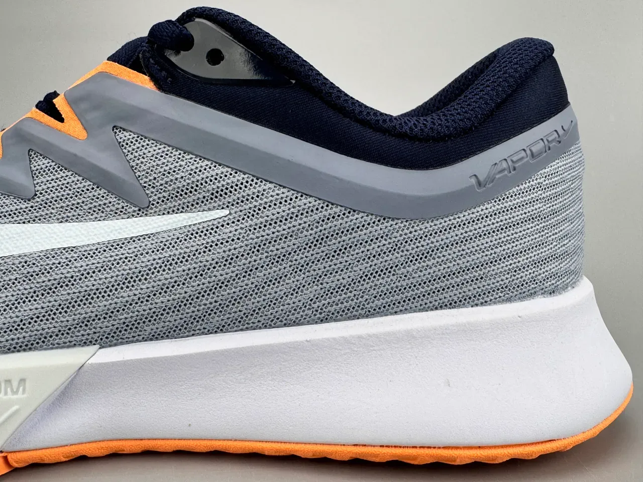 Nike Air Zoom Vapor Gray Navy Orange Running Shoes 8