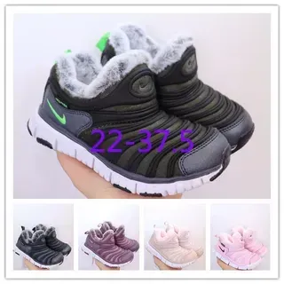 Nike أخضر عسكري أسود سيليب أون مبطنة بفراء أحذية رياضية