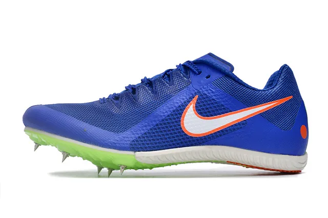 Nike Blue Green Low-Cut Racing Spike Breathable Mesh Upper Running Shoes 14