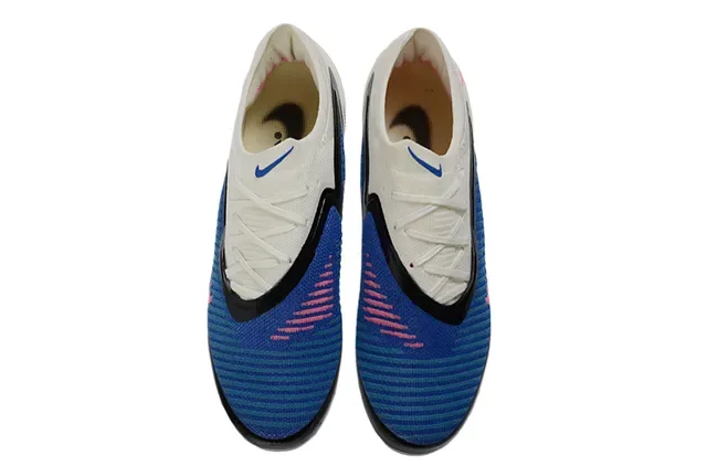 Nike Blue Pink Knit Upper Outsole Turf Soccer Shoes 11