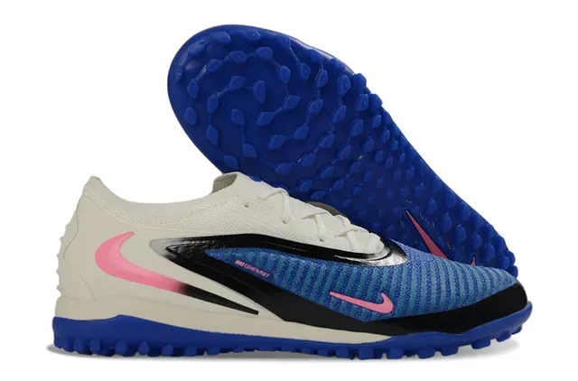 Nike Blue Pink Knit Upper Outsole Turf Soccer Shoes 13