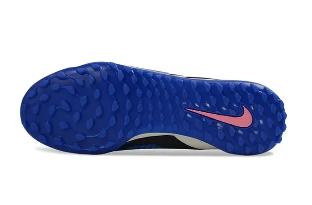 Nike Blue Pink Knit Upper Outsole Turf Soccer Shoes 15