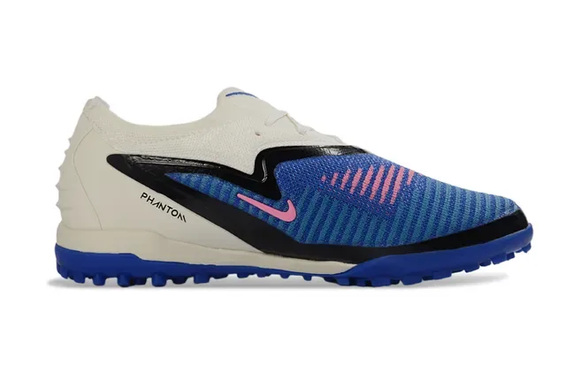 Nike Blue Pink Knit Upper Outsole Turf Soccer Shoes 16