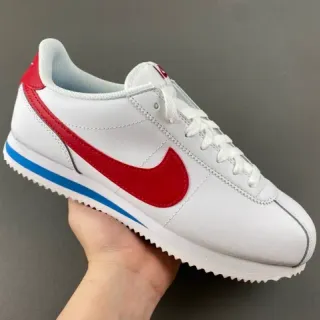 Nike Cortez أبيض أحمر أزرق أحذية رياضية أسلوب الحياة