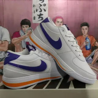 Nike Court Legacy White Purple Orange حذاء رياضي نمط حياة منخفض القدم