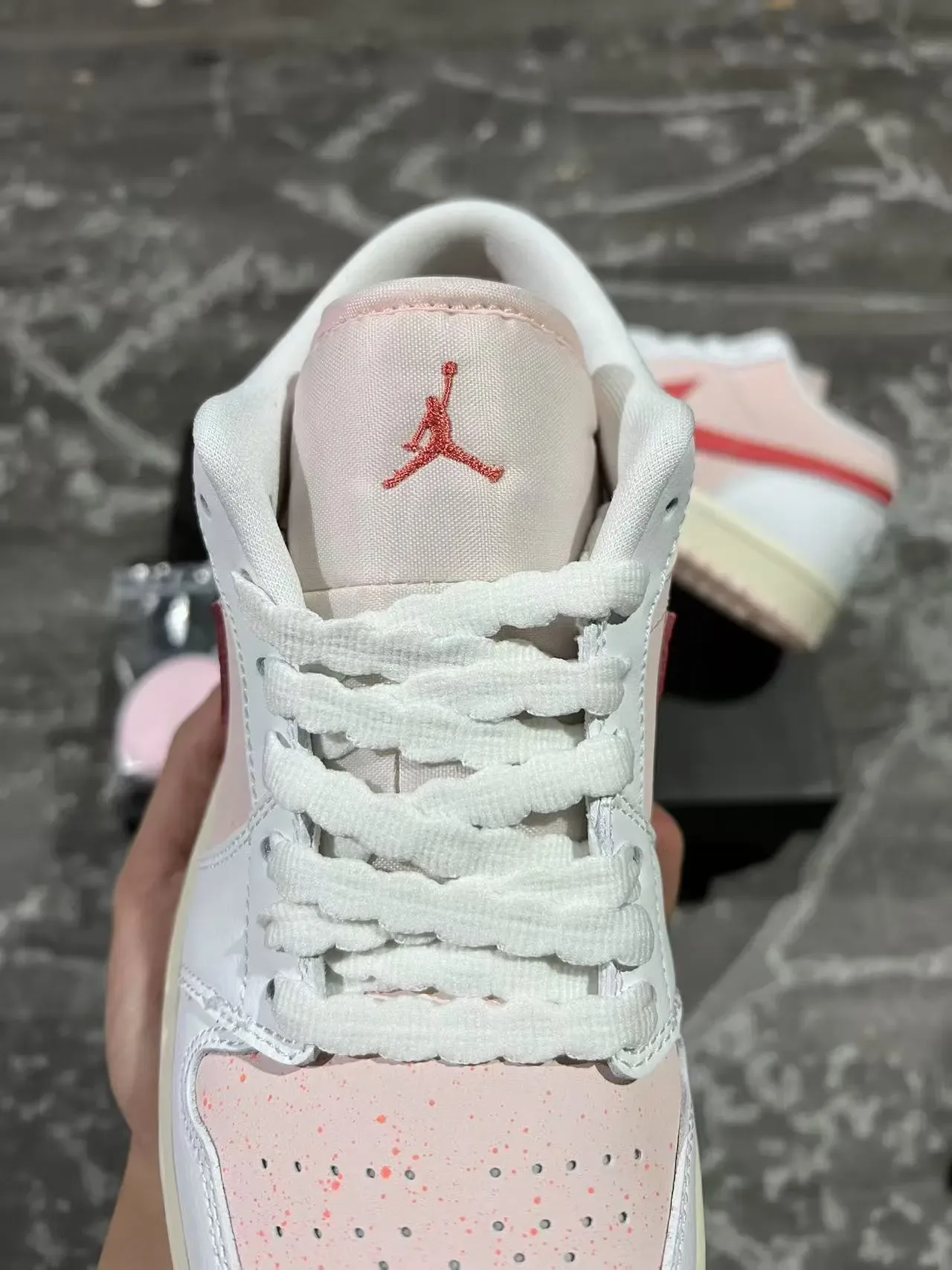 Nike Dunk Low Pale Pink and Red Lifestyle Sneakers 4