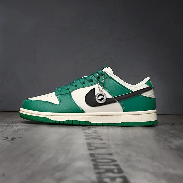 Nike Dunk Low White Green Black Lifestyle Sneakers 7