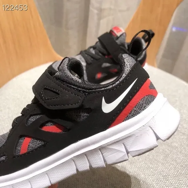 Tênis Nike Free Run Youth Verde Lima e Preto 11