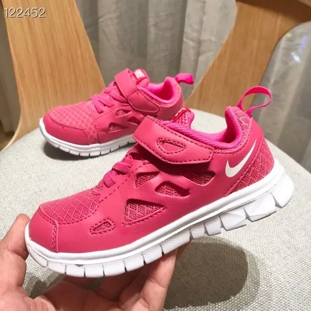 Tênis Nike Free Run Youth Verde Lima e Preto 22
