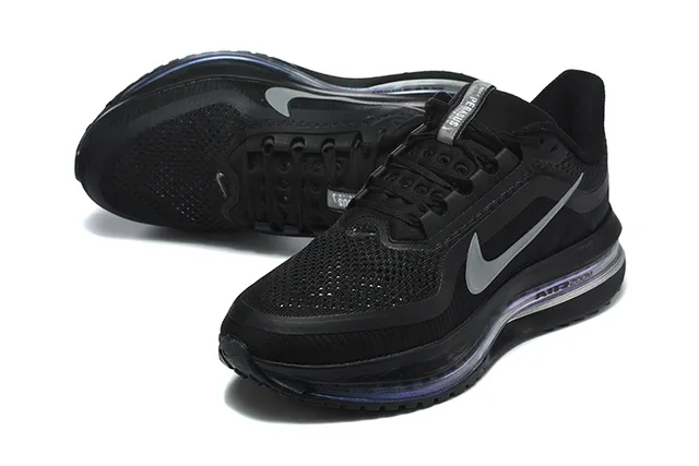 Nike Gray Orange Lightweight Knit Upper Visible Air Zoom Unit Running Shoes 4