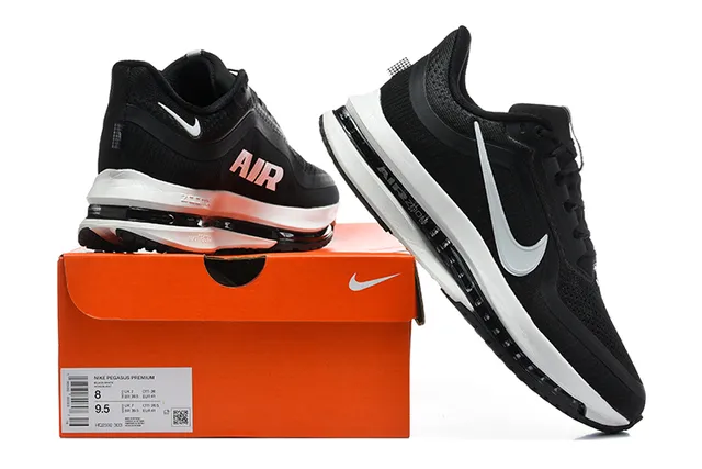 Nike Gray Orange Lightweight Knit Upper Visible Air Zoom Unit Running Shoes 13