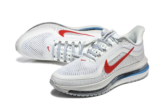 Nike Gray Orange Lightweight Knit Upper Visible Air Zoom Unit Running Shoes 22