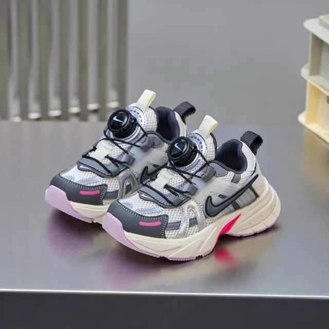 Nike Gray Silver Silhouette Boa Dial Closure Chunky Sneakers 6