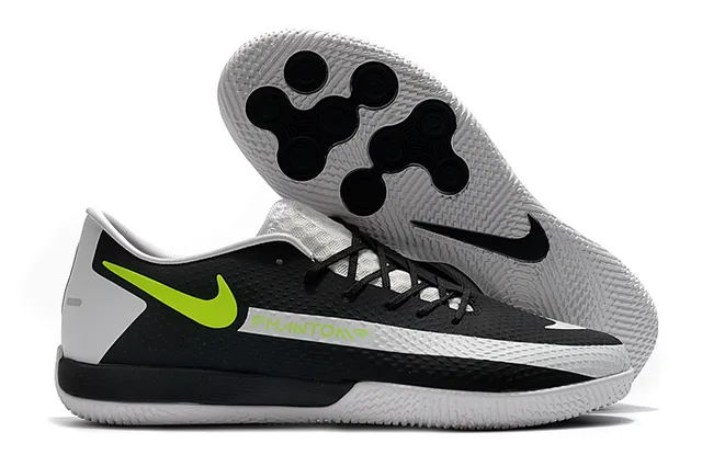 Nike Green Blue Low-Top Synthetic Mesh Upper Indoor Soccer Shoes 5
