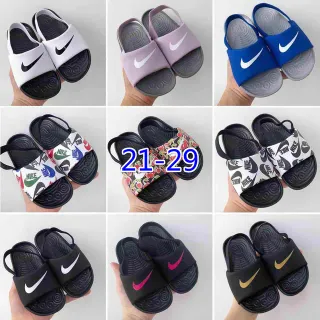 Nike Kawa Slide أبيض وأسود للأطفال