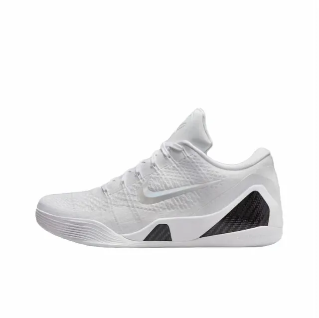 Nike Kobe 9 White Black Carbon Fiber أحذية كرة السلة 3