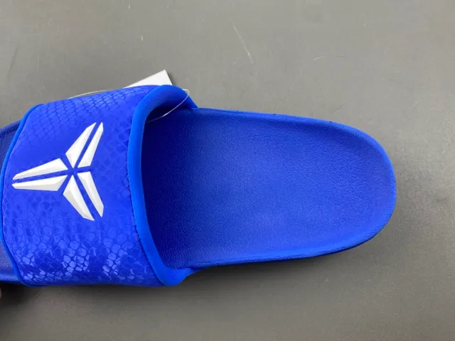 Nike Kobe Slide Royal Blue Snakeskin Strap Slipper 5