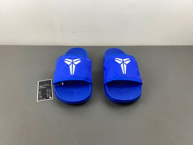 Nike Kobe Slide Royal Blue Snakeskin Strap Slipper 7