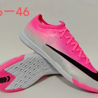 Nike Mercurial Rose et Noir Low-Cut Knit Upper Gradient Fade Chaussures de Football Indoor