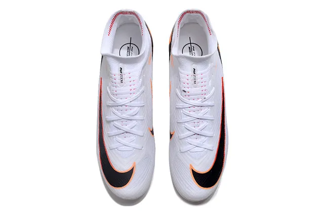Nike Mercurial Superfly White Black Orange Firm-Ground फुटबॉल जूते 2