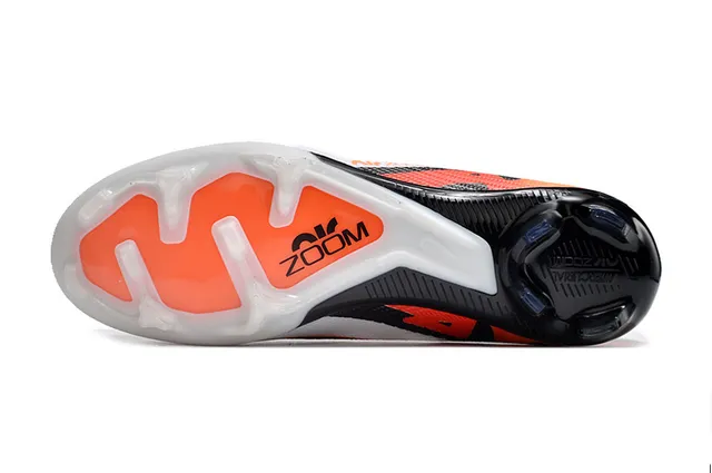 Nike Mercurial Superfly White Black Orange Firm-Ground फुटबॉल जूते 6
