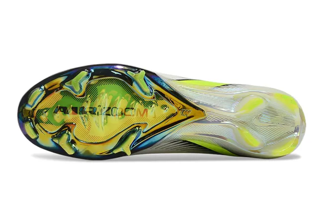 Nike Mercurial Superfly Blanc Néon Lime Iridescent pour terrain ferme Chaussures de football 6