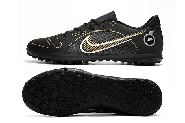 Nike Mercurial Turf blanco azul verde neón Turf zapatos de fútbol 22