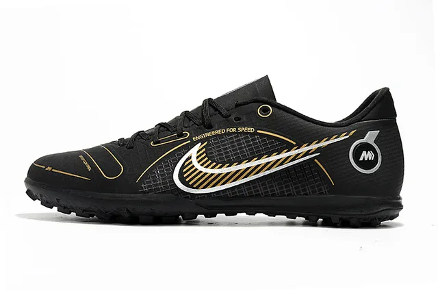 Nike Mercurial Turf blanco azul verde neón Turf zapatos de fútbol 23