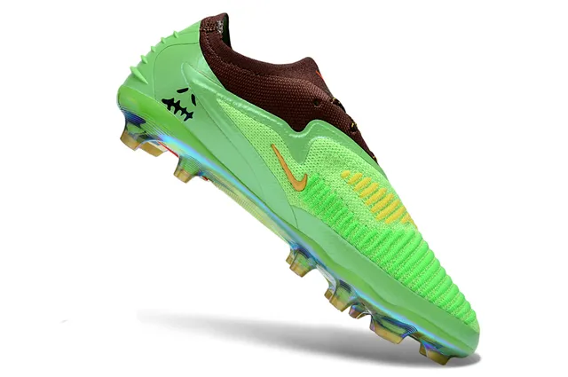 Nike Mercurial Vapor Empeigne tricot vert marron plaque iridiscente chaussures de football pour terrain ferme 2