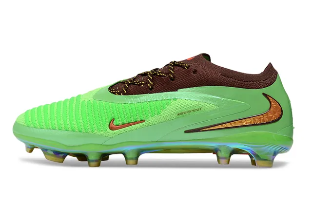 Nike Mercurial Vapor Empeigne tricot vert marron plaque iridiscente chaussures de football pour terrain ferme 7