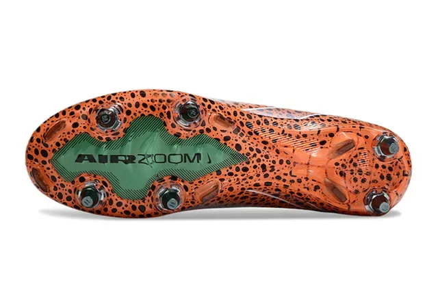 Nike Mercurial Vapor नारंगी सफेद लो-कट निट अपर ट्रांसलुसेंट स्पेकल्ड आउटसोल फर्म-ग्राउंड सोकर जूते 6
