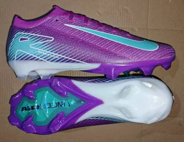 Nike Mercurial Vapor বেগুনি এবং টিল Firm-Ground ফুটবল জুতা 11