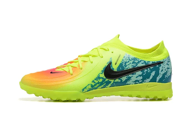 Nike Mercurial Vapor Amarillo Azul Bajo Corte Calcetín Ajuste Superior Gradiente Neón Punta Césped Zapatos De Fútbol 10