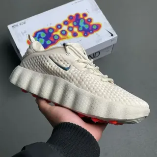 Nike Mind 002 Beige Orange مثقب أحادي علوي منحوت موجي وسيط الكعب أحذية أسلوب حياة