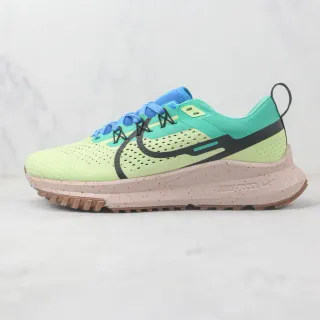 Nike Pegasus Trail Vert Beige Maillage Perforé Conception Overlay Multicolore Chaussures de running