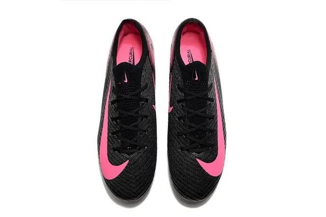 Nike Phantom GT Black Pink Knit Upper Low-Cut Collar Turf Soccer Shoes 2