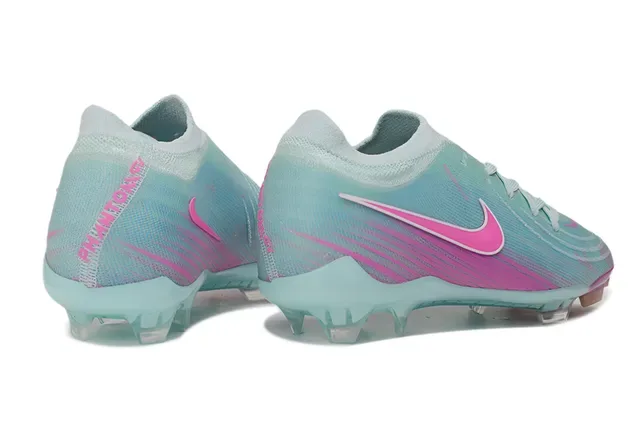 Nike Phantom GT Bleu Rose Upper en Maille Asymétrique Lacet Firm-Ground Chaussures de Football 5