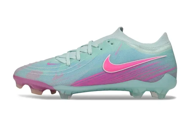 Nike Phantom GT Bleu Rose Upper en Maille Asymétrique Lacet Firm-Ground Chaussures de Football 7