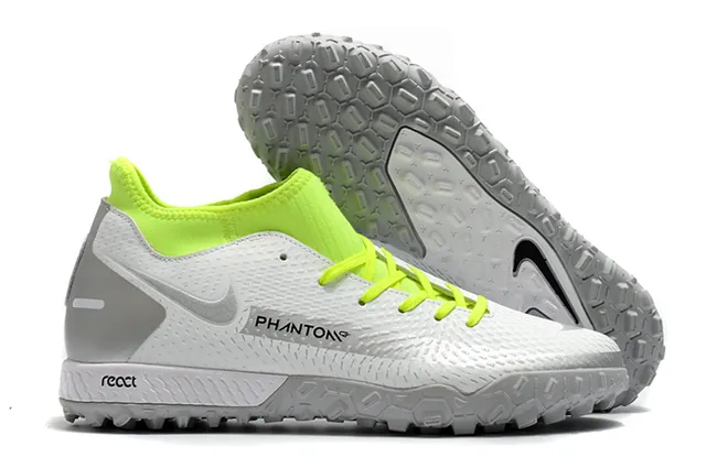 Nike Phantom GT Green Blue Sock-Fit Collar Engineered Mesh Upper Turf Soccer Shoes 7
