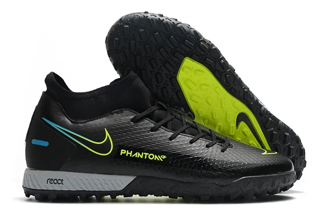 Nike Phantom GT Green Blue Sock-Fit Collar Engineered Mesh Upper Turf Soccer Shoes 18