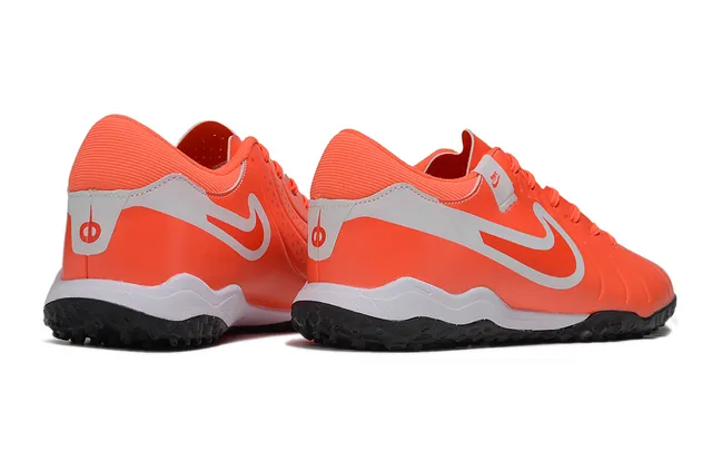 Nike Phantom GT Orange Black Low-Cut Ribbed Synthetic Upper Turf Soccer Shoes 2