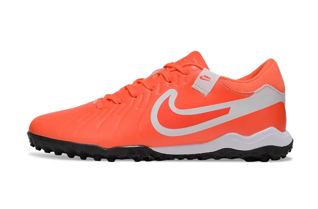 Nike Phantom GT Orange Black Low-Cut Ribbed Synthetic Upper Turf Soccer Shoes 3