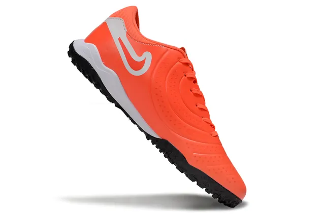 Nike Phantom GT Orange Black Low-Cut Ribbed Synthetic Upper Turf Soccer Shoes 5