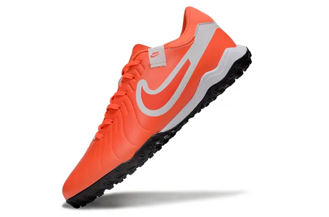 Nike Phantom GT Orange Black Low-Cut Ribbed Synthetic Upper Turf Soccer Shoes 6