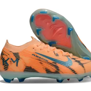 Nike Phantom GT Orange Bleu Basse Chaussure à Chaussons Tige Supérieure Sol Firme Chaussures de Football