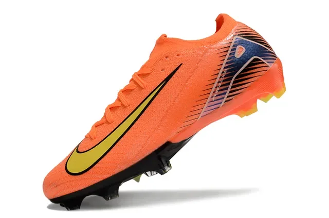 Nike Phantom GT Orange Yellow Knit Upper Dynamic Graphic Overlay Firm-Ground Soccer Shoes 3